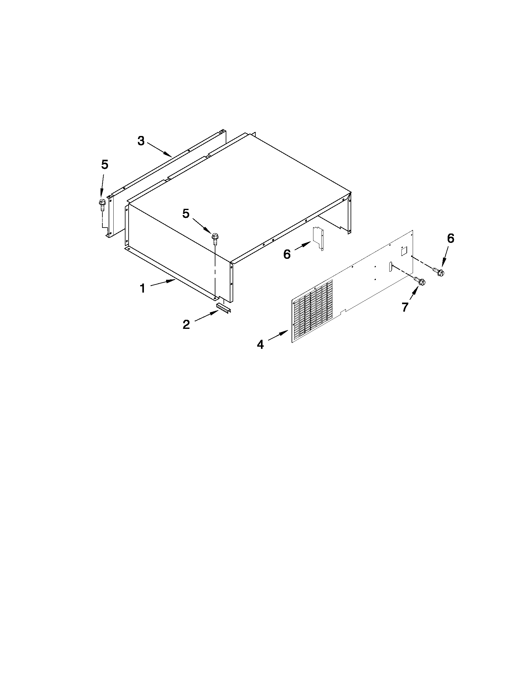 Top grille and unit cover parts