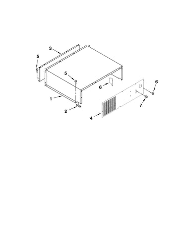 Top grille and unit cover parts