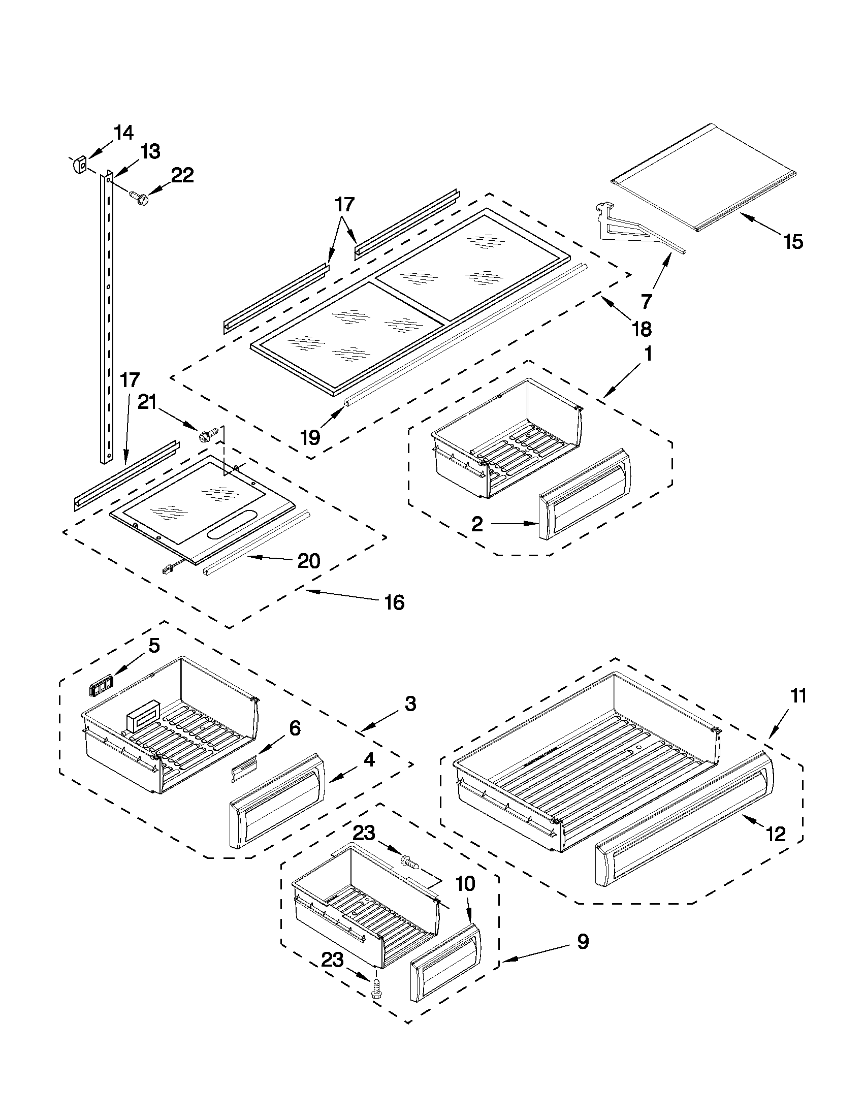 Shelf parts