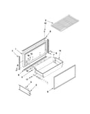 Freezer door and basket parts