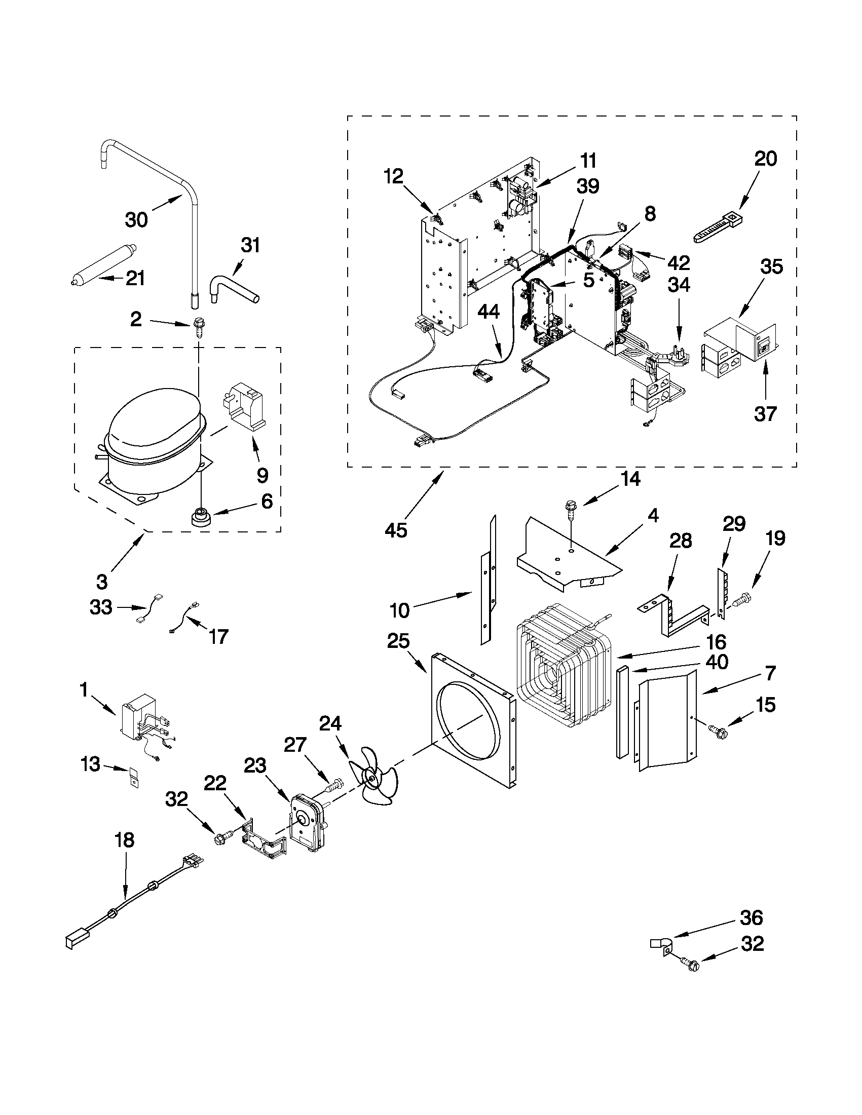 Upper unit parts