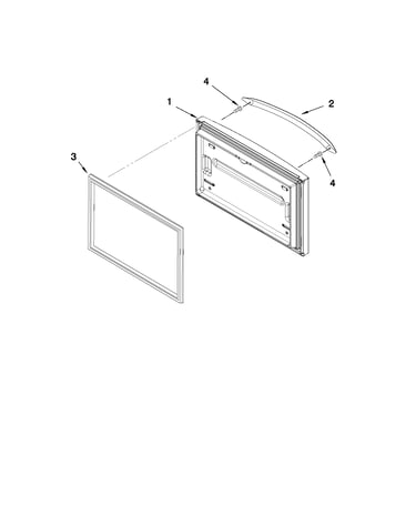 Freezer door parts
