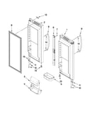 Refrigerator door parts