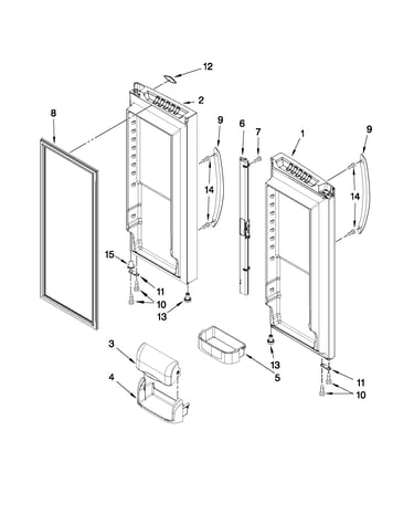 Refrigerator door parts