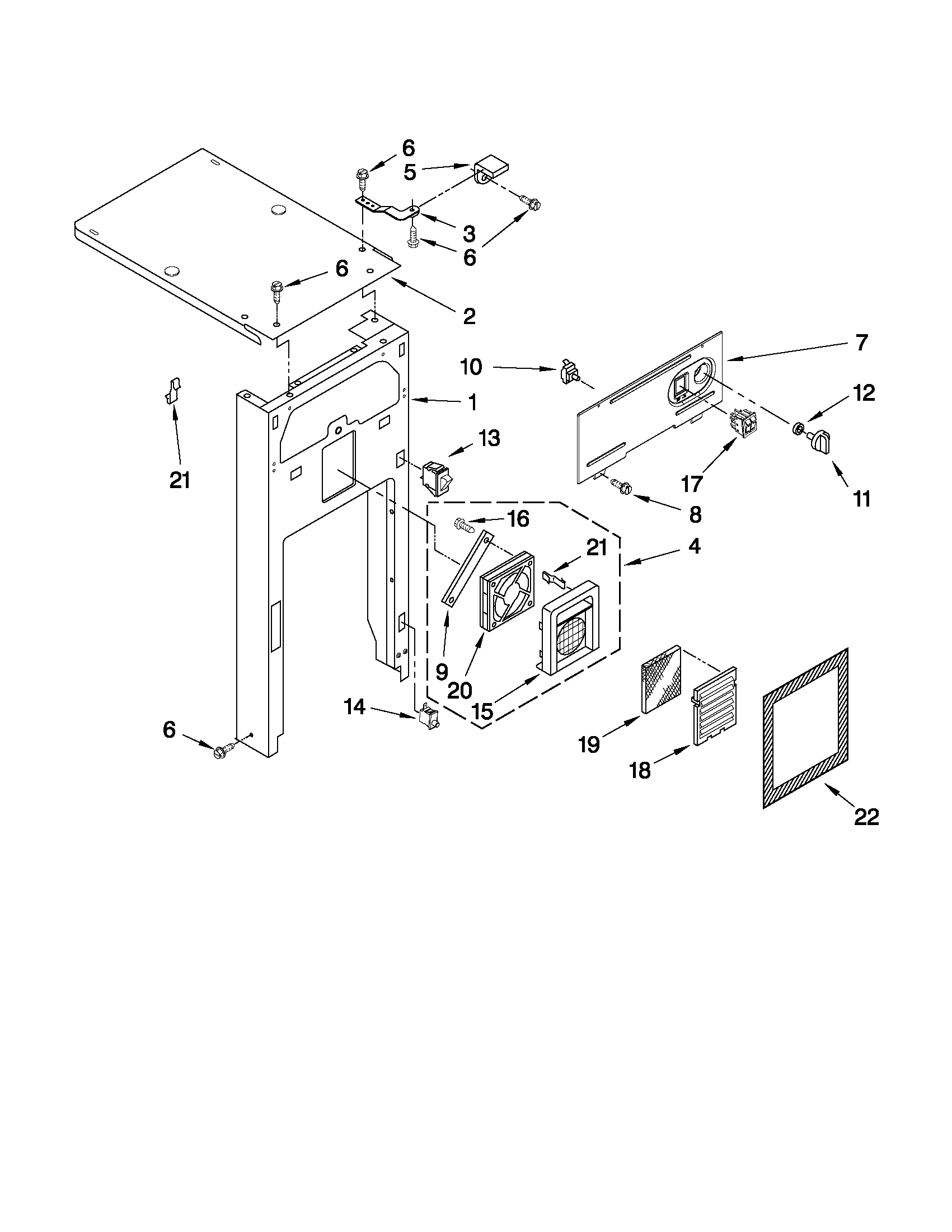 Panel and control parts