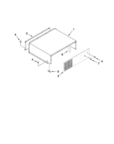 Top grille and unit cover parts