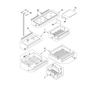 Jenn-Air JB36NXFXRW03 shelf parts diagram