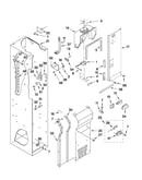 Freezer liner and air flow parts