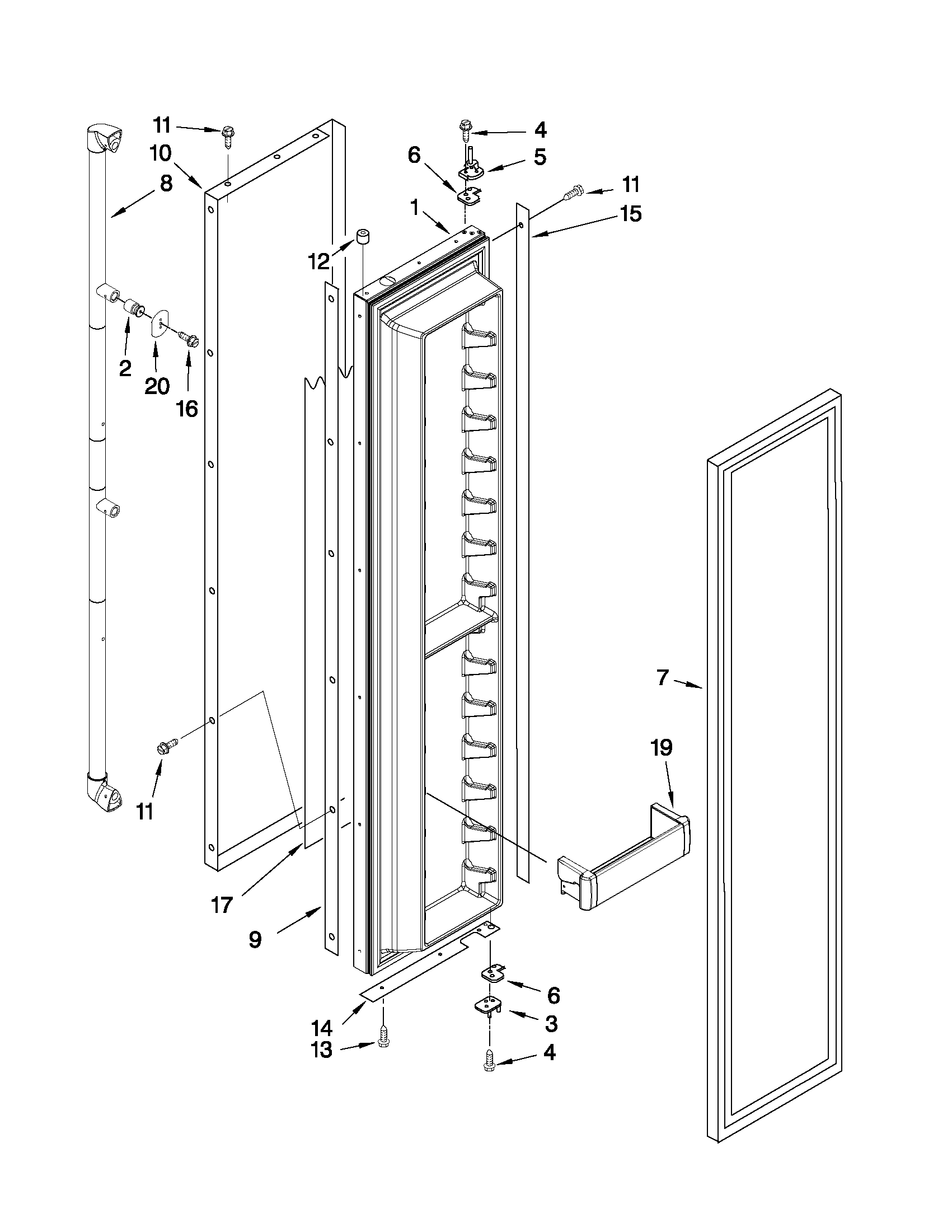 FREEZER DOOR PARTS