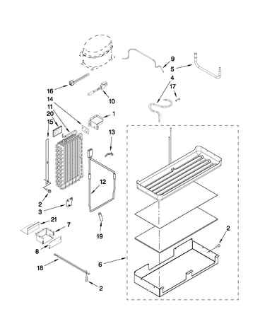 Lower unit and tube parts