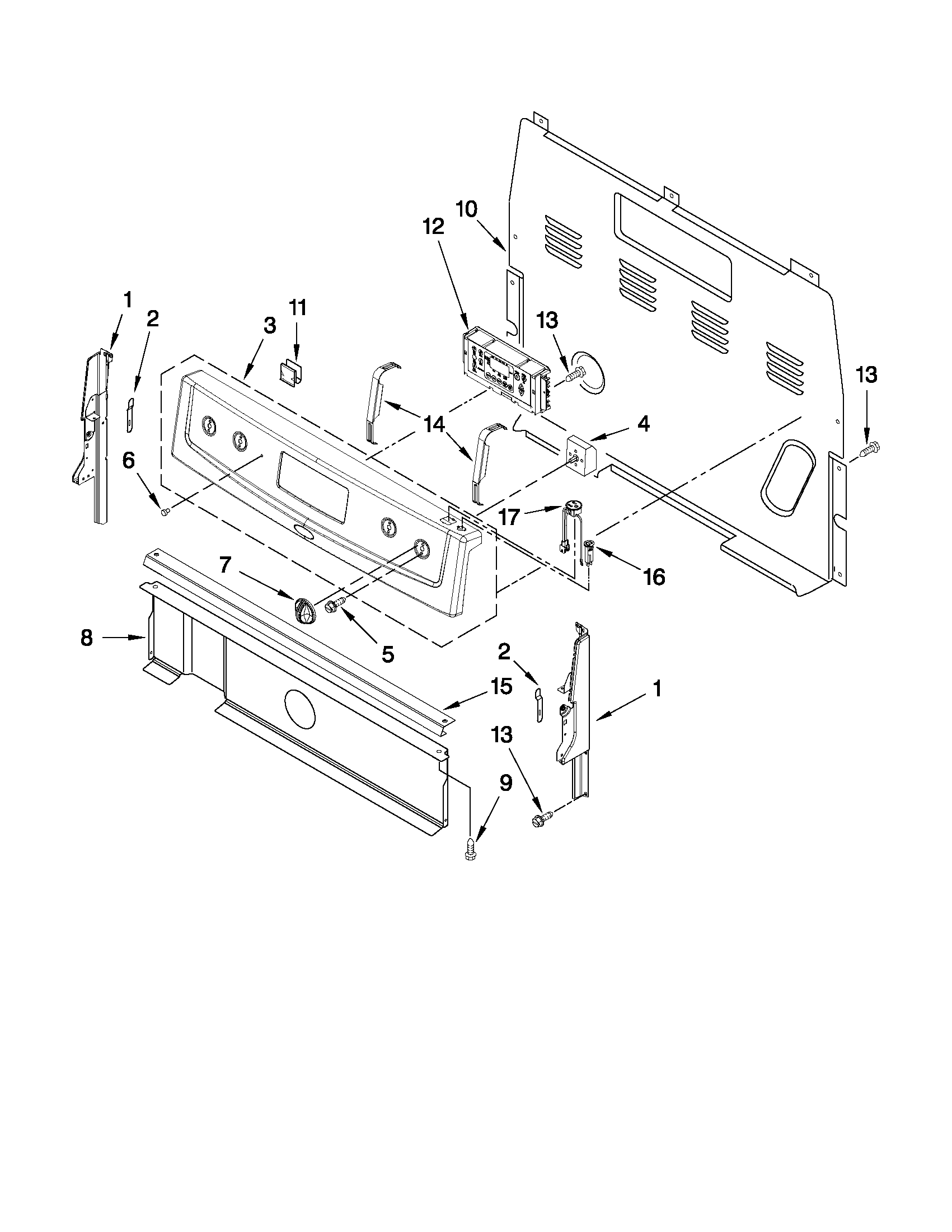 Control panel parts