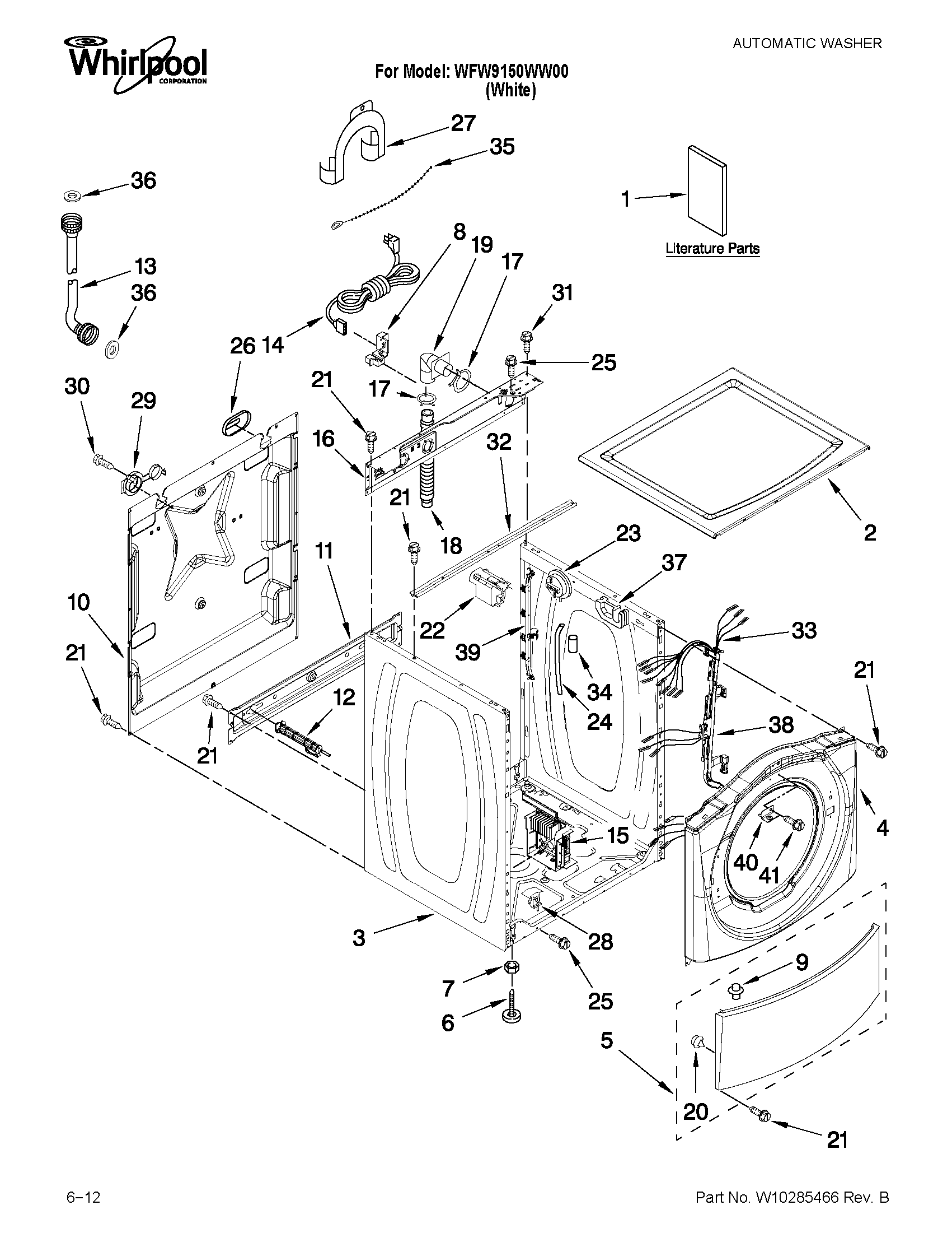 Top and cabinet parts