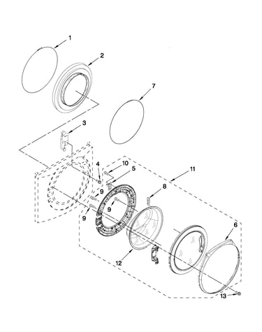 Door and latch parts