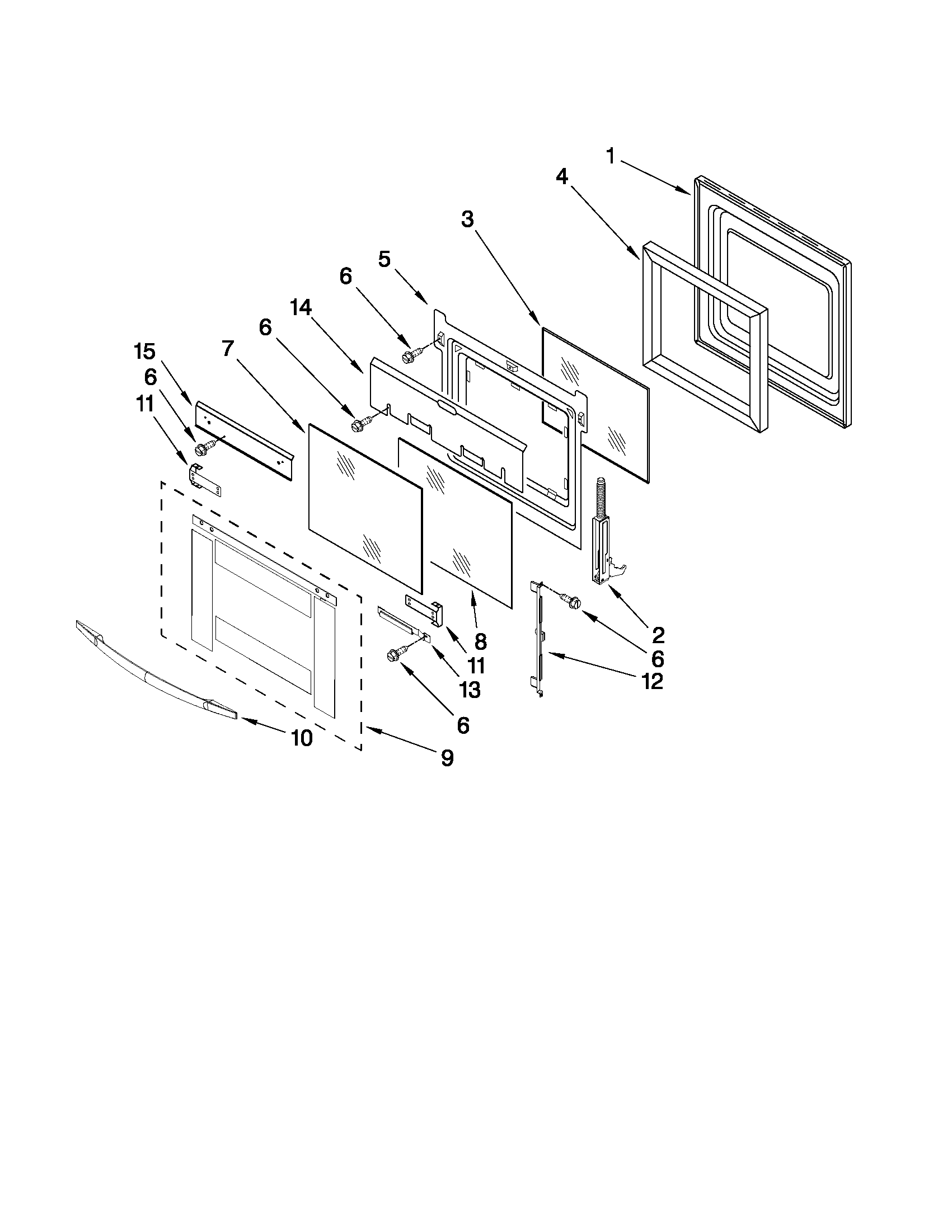 OVEN DOOR PARTS