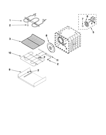 Internal oven parts