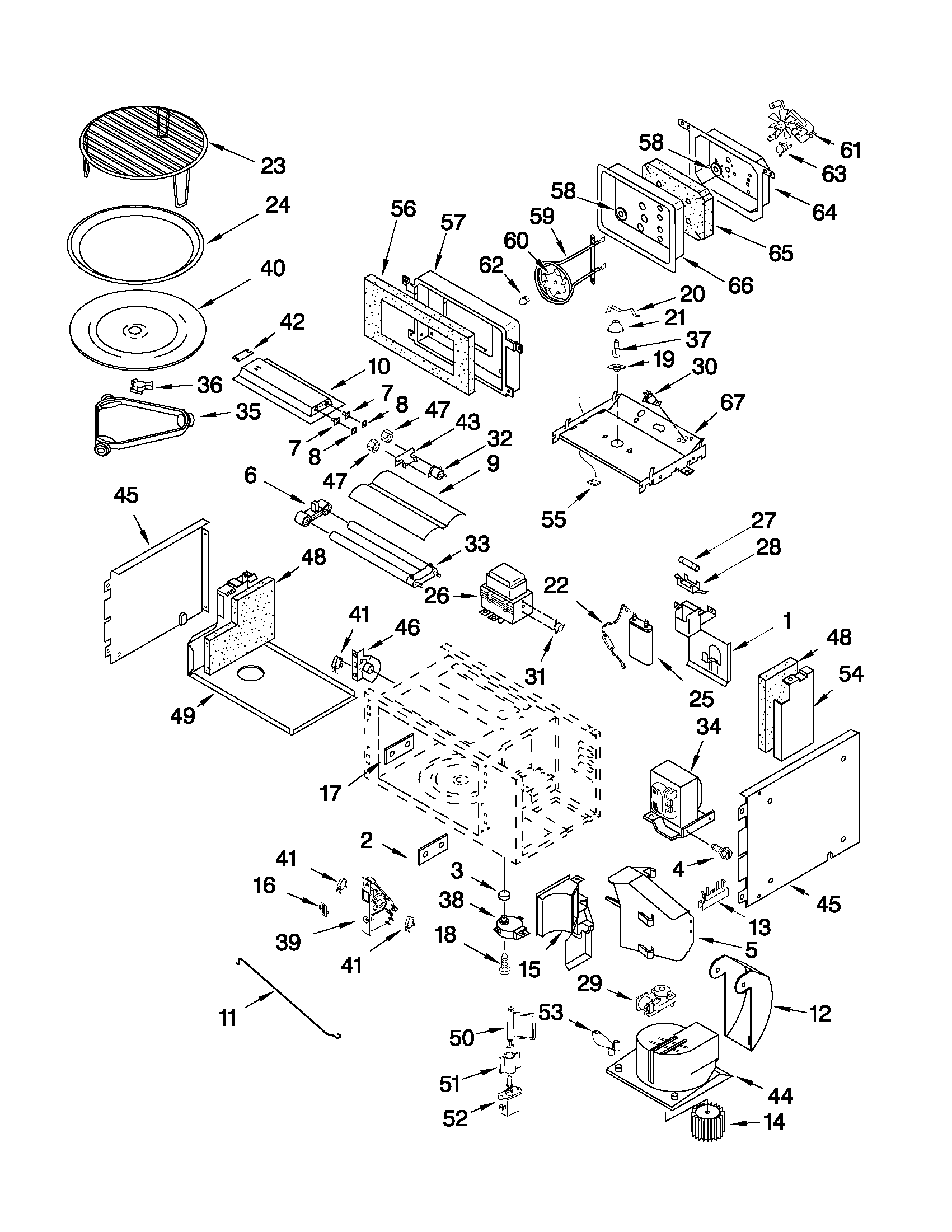 CABINET AND STIRRER PARTS