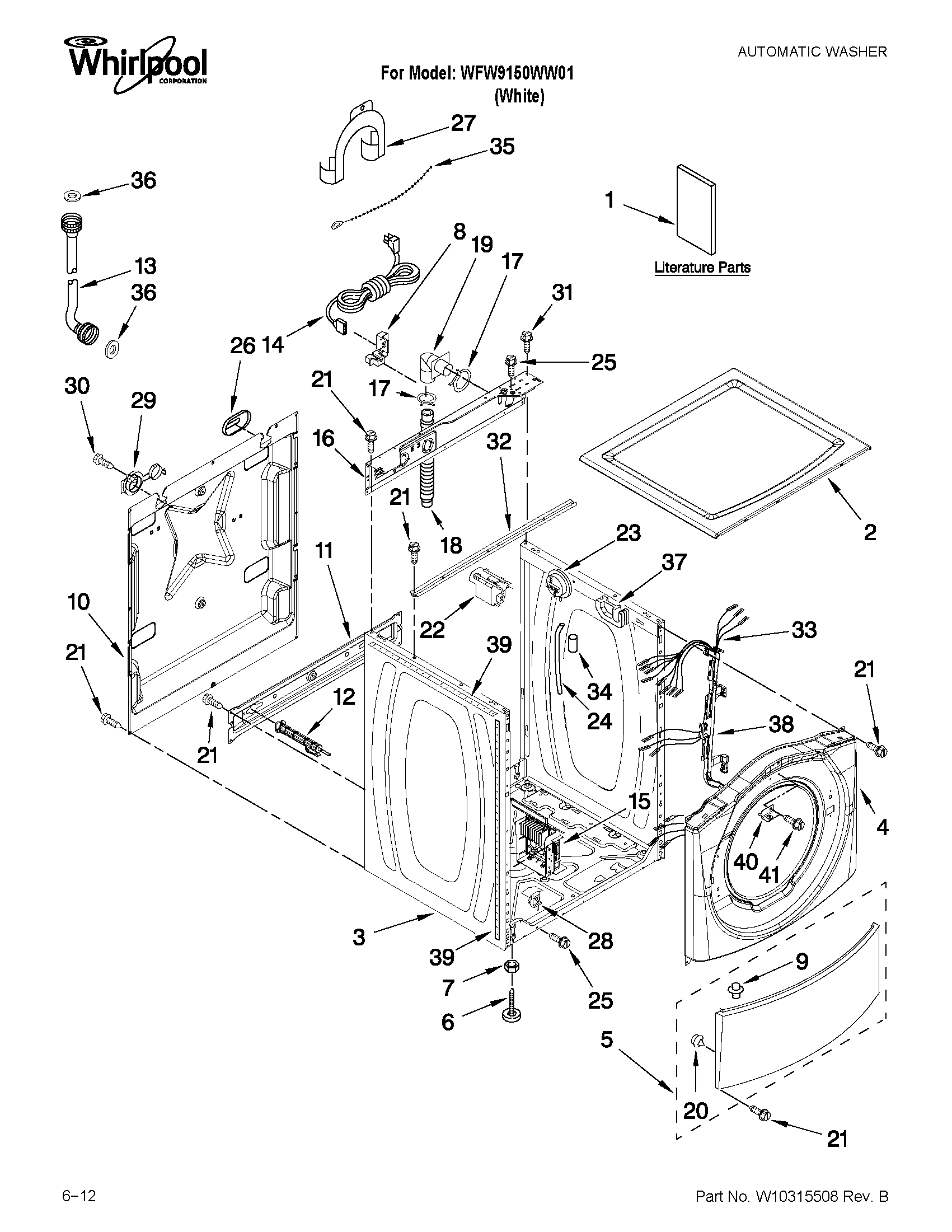 Top and cabinet parts