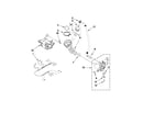Whirlpool WFW9150WW01 pump and motor parts diagram