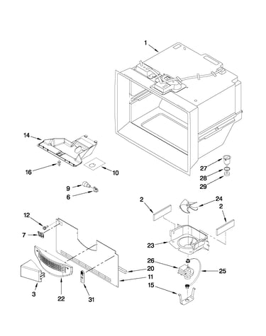 Freezer liner parts