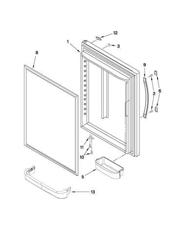 Refrigerator door parts