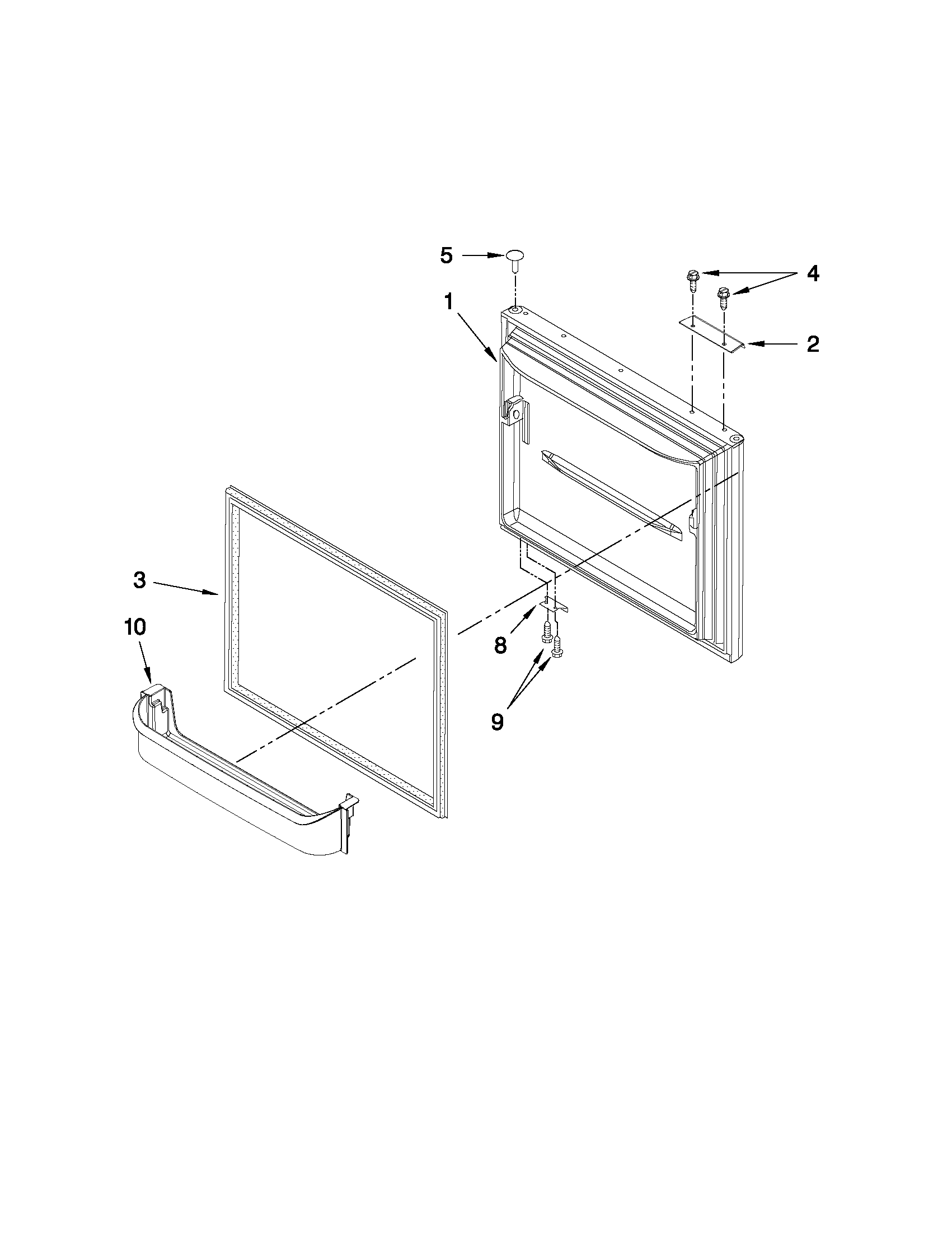 Freezer door parts