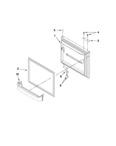 Freezer door parts