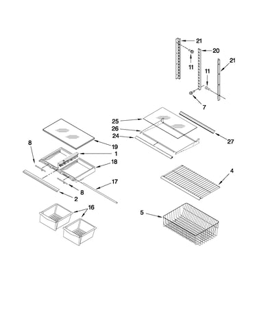 Shelf parts