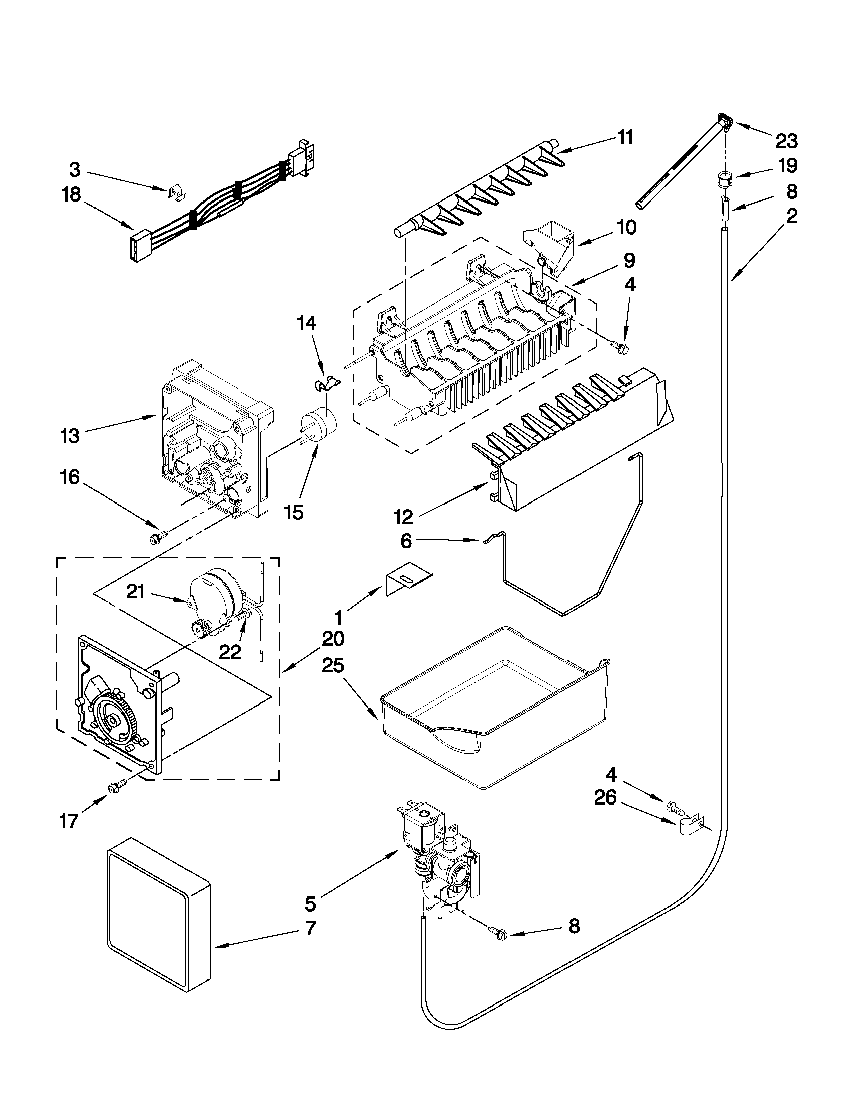 Icemaker parts
