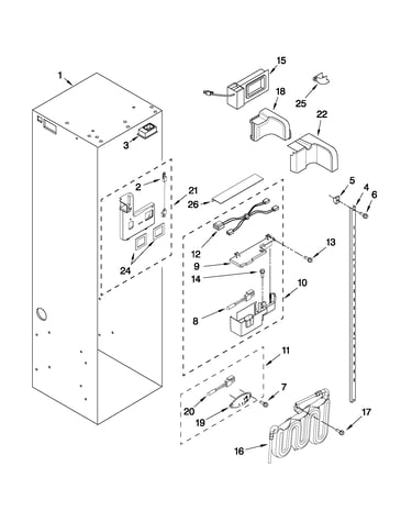 Refrigerator liner parts