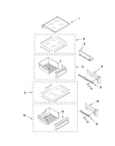 Refrigerator shelf parts