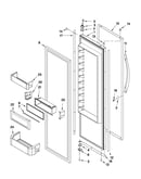 Refrigerator door parts
