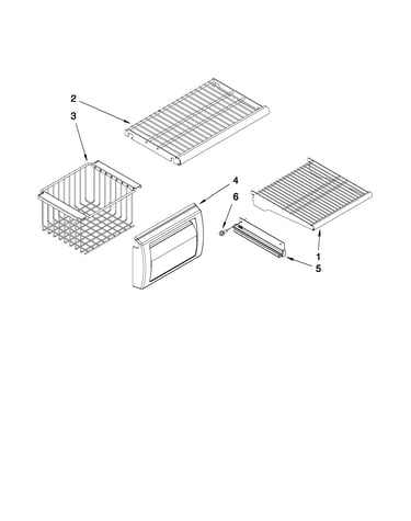 Freezer shelf parts