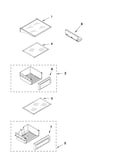 Refrigerator shelf parts