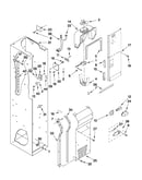 Freezer liner and air flow parts