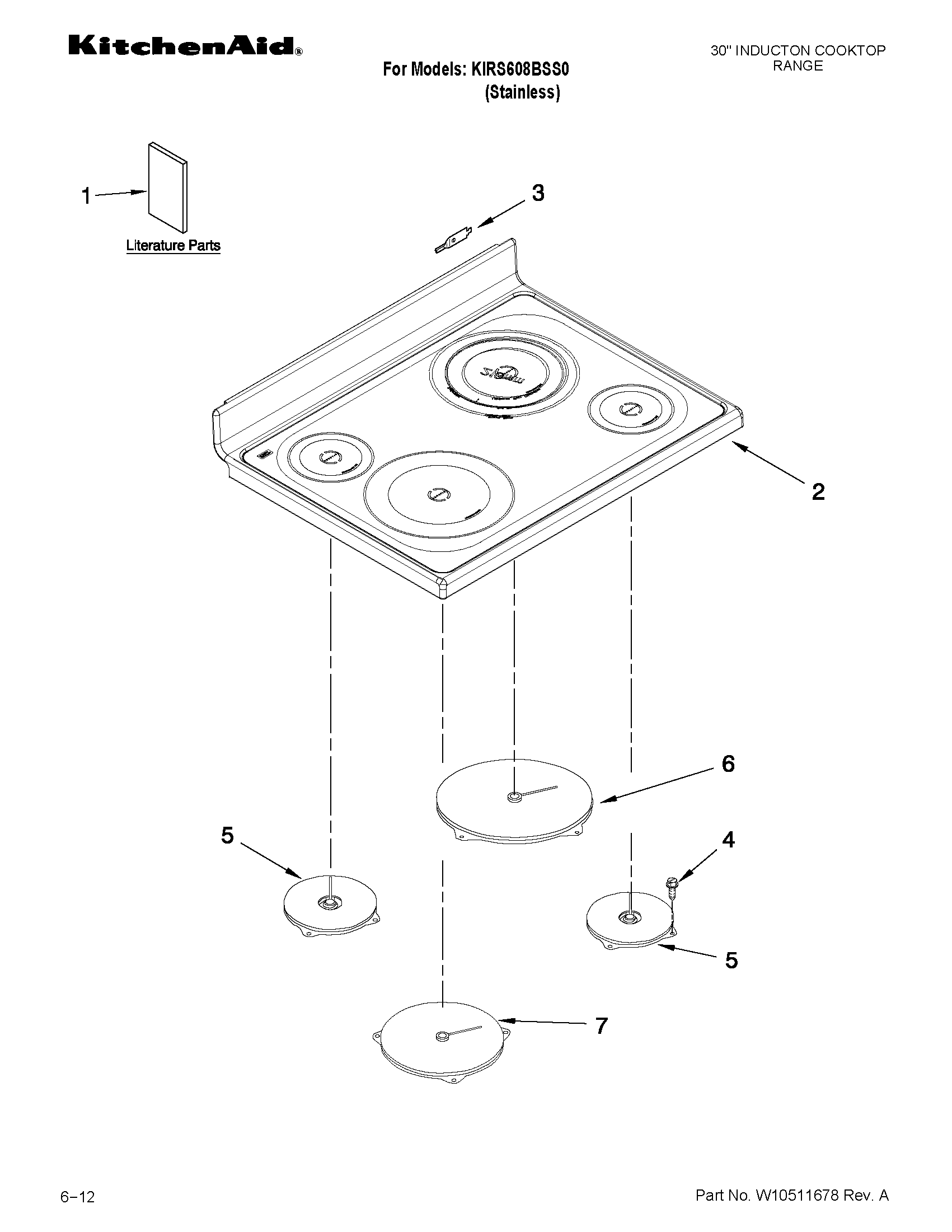 Cooktop parts