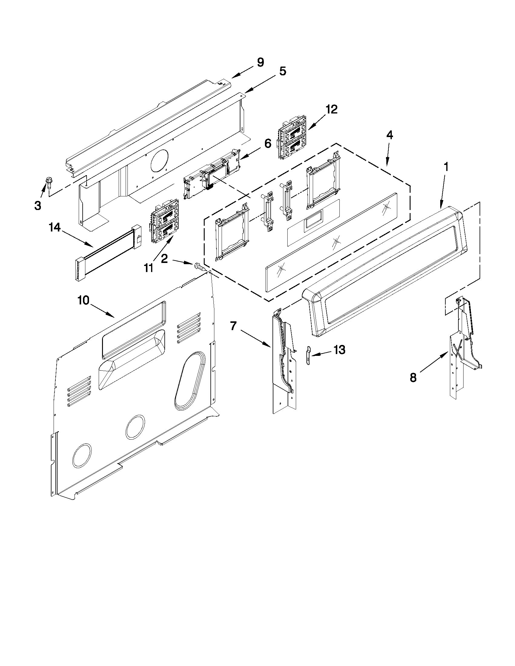 Control panel parts