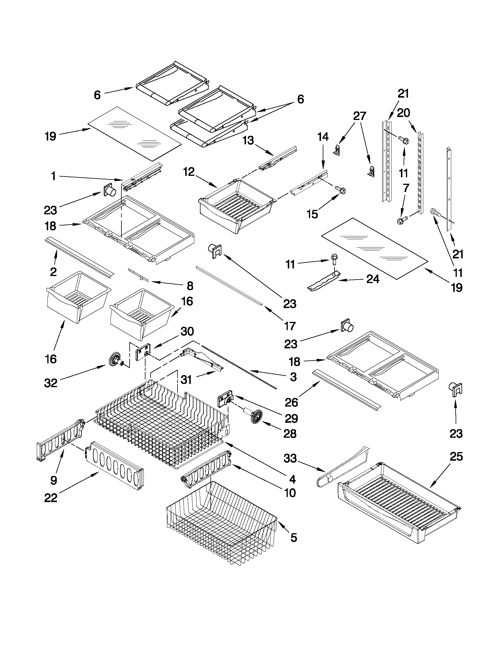 Shelf parts