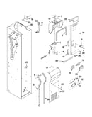 Freezer liner and air flow parts