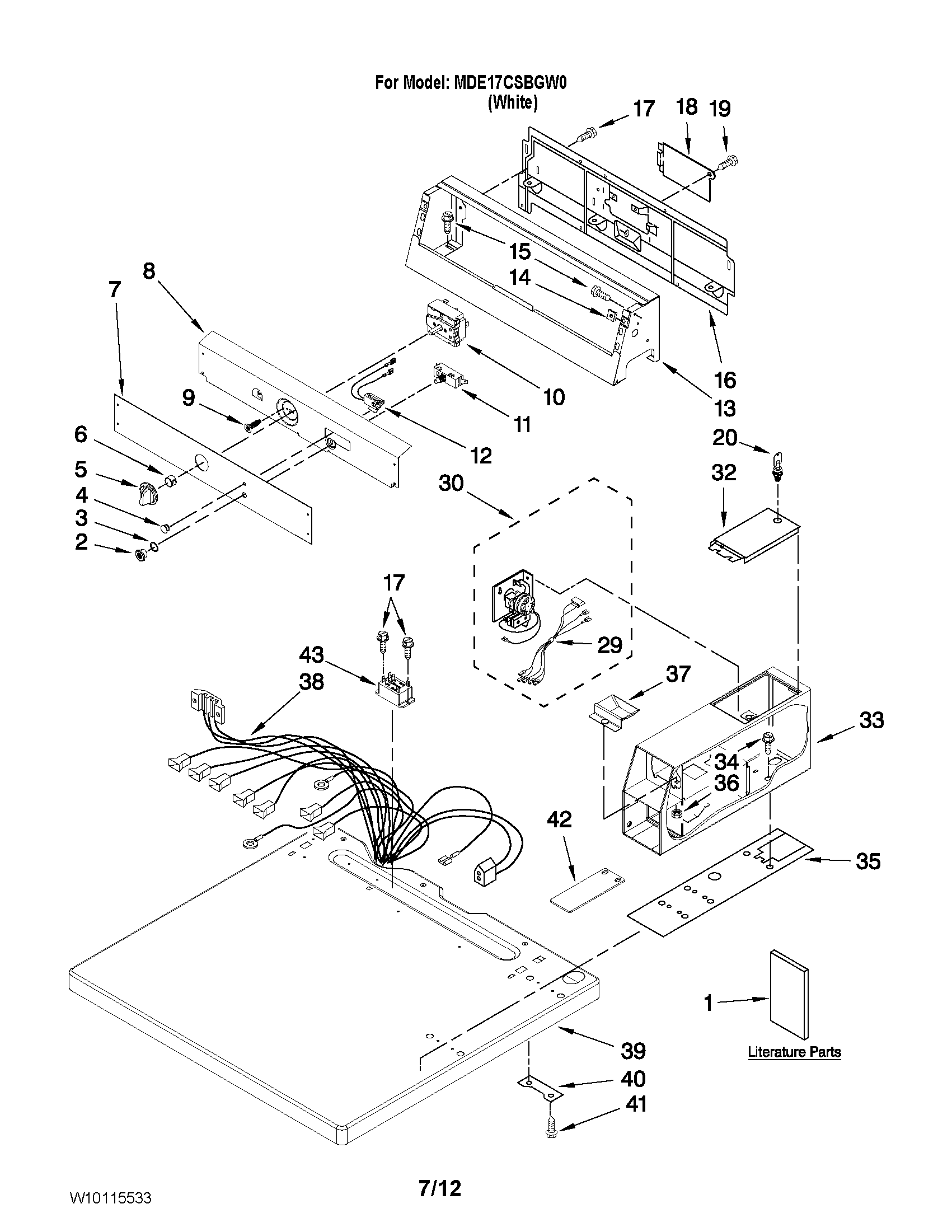 TOP AND CONSOLE PARTS