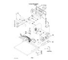 Maytag MDE17CSBGW0 top and console parts diagram