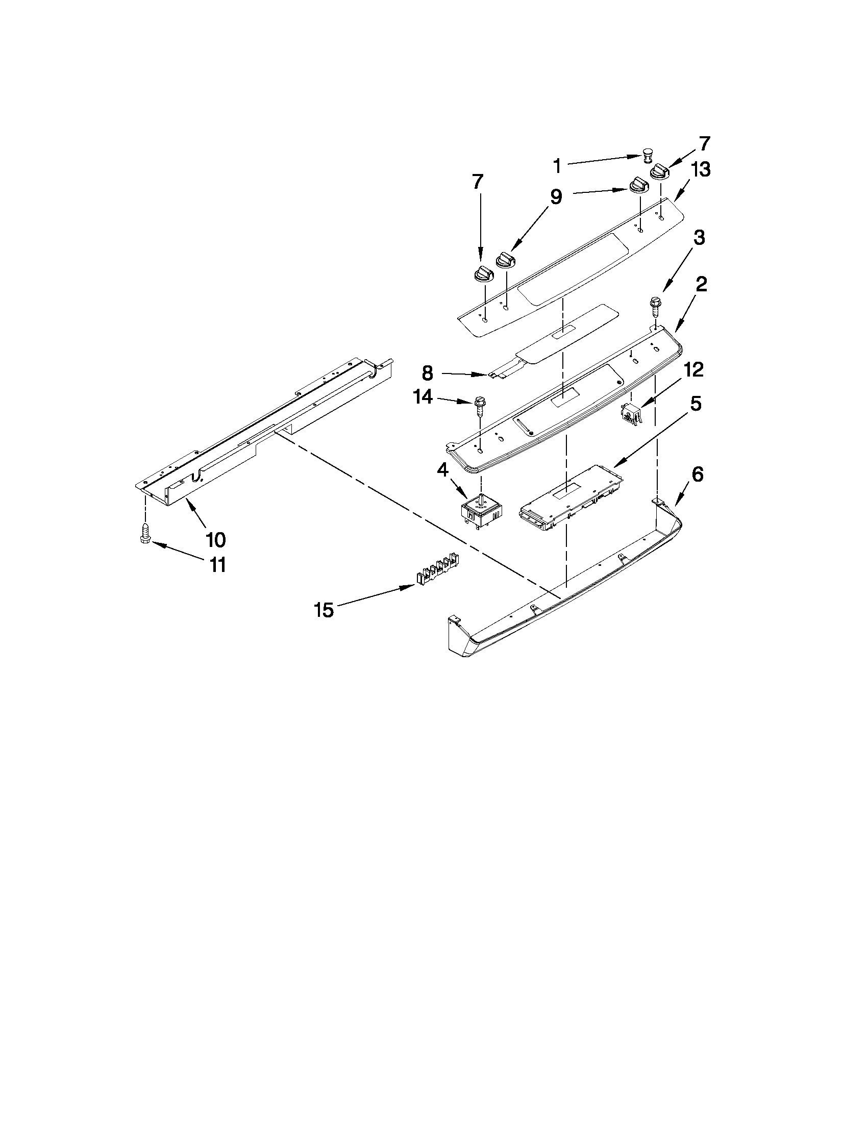 Control panel parts
