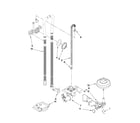 Maytag MDBH969AWW0 fill, drain and overfill parts diagram