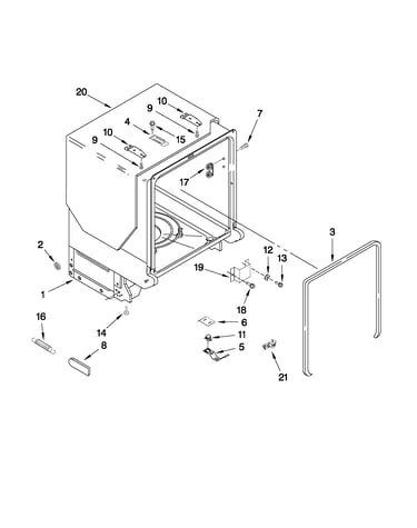 Tub and frame parts