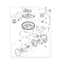 Maytag MDBH969AWS1 pump and motor parts diagram