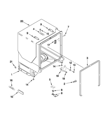 Tub and frame parts