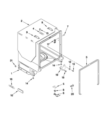 Tub and frame parts