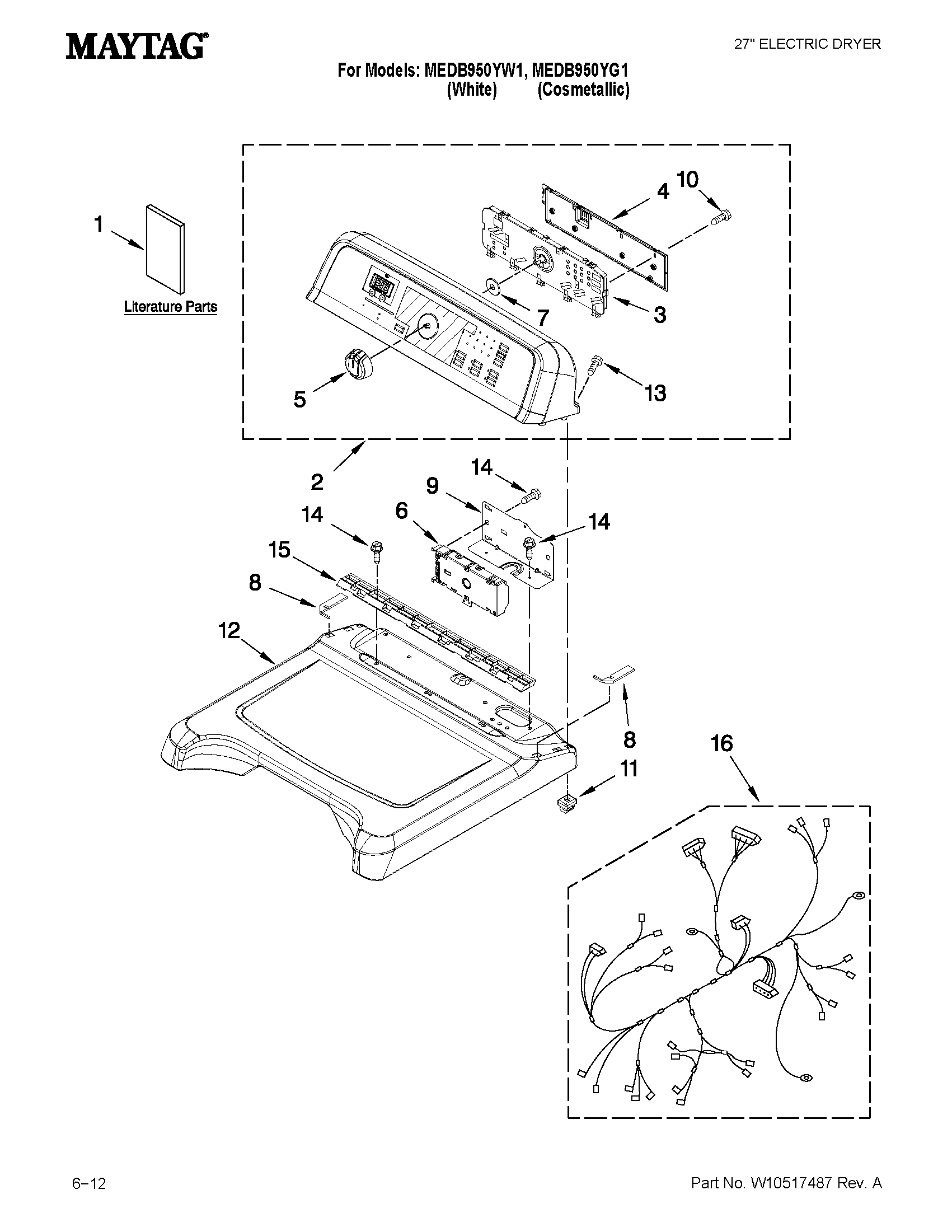 Top and console parts