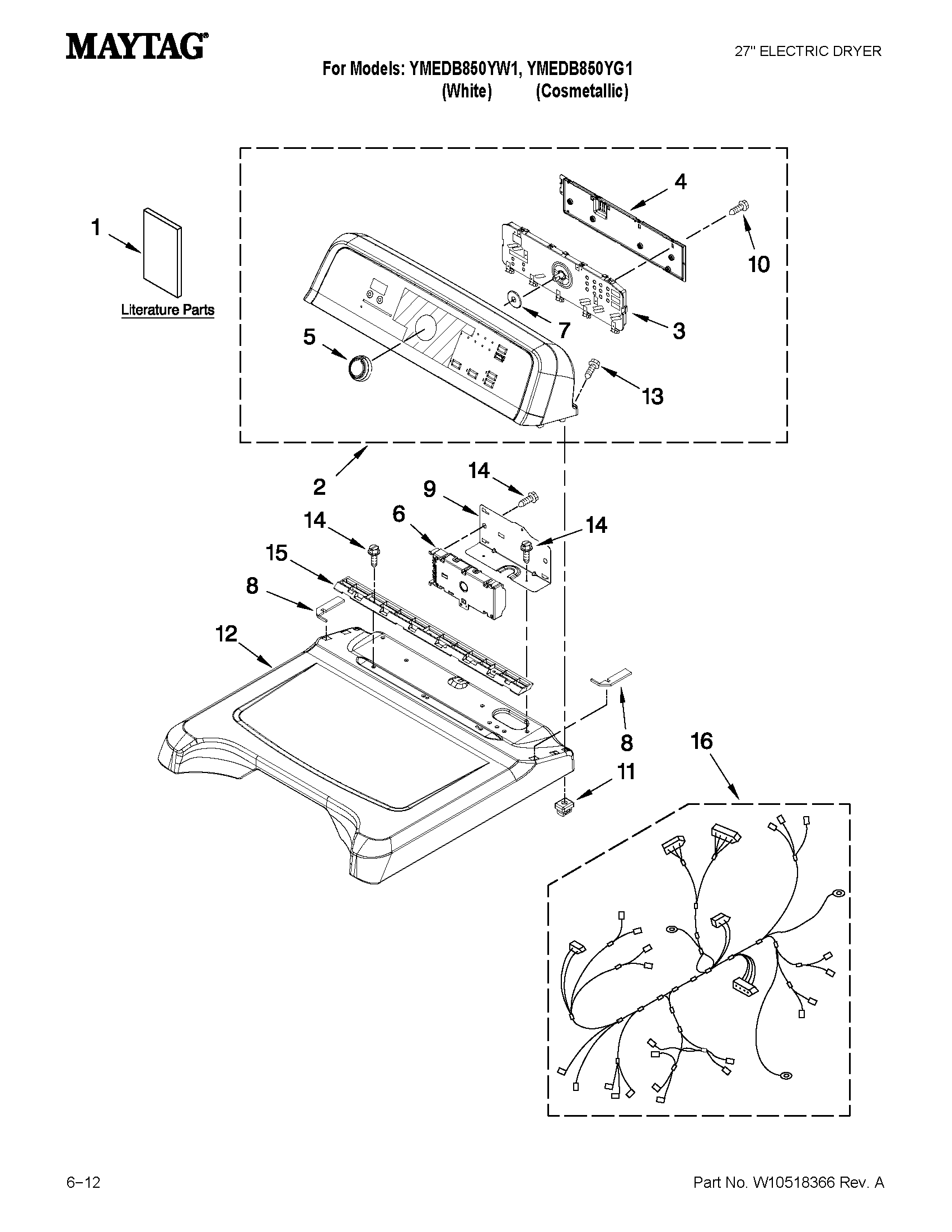 Top and console parts