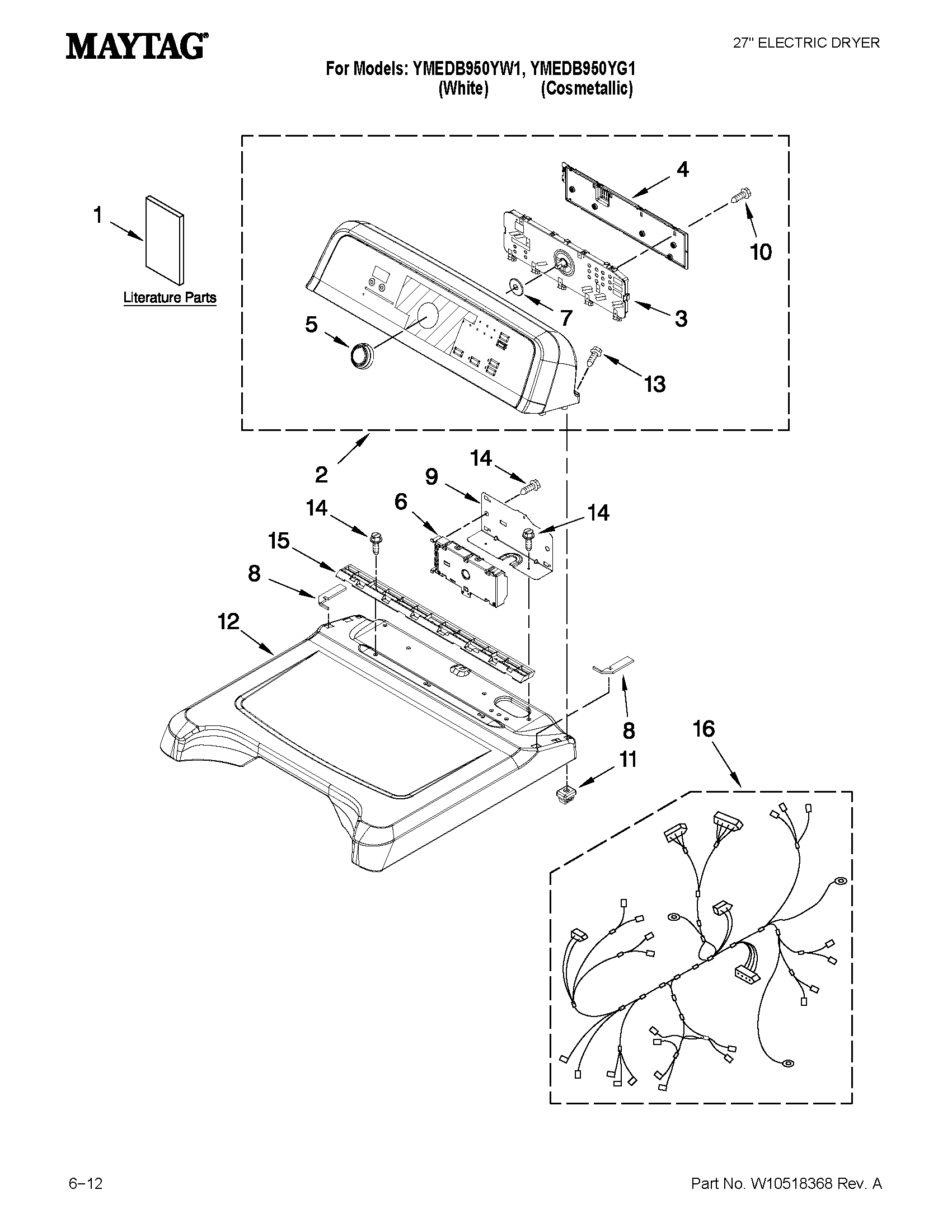 Top and console parts