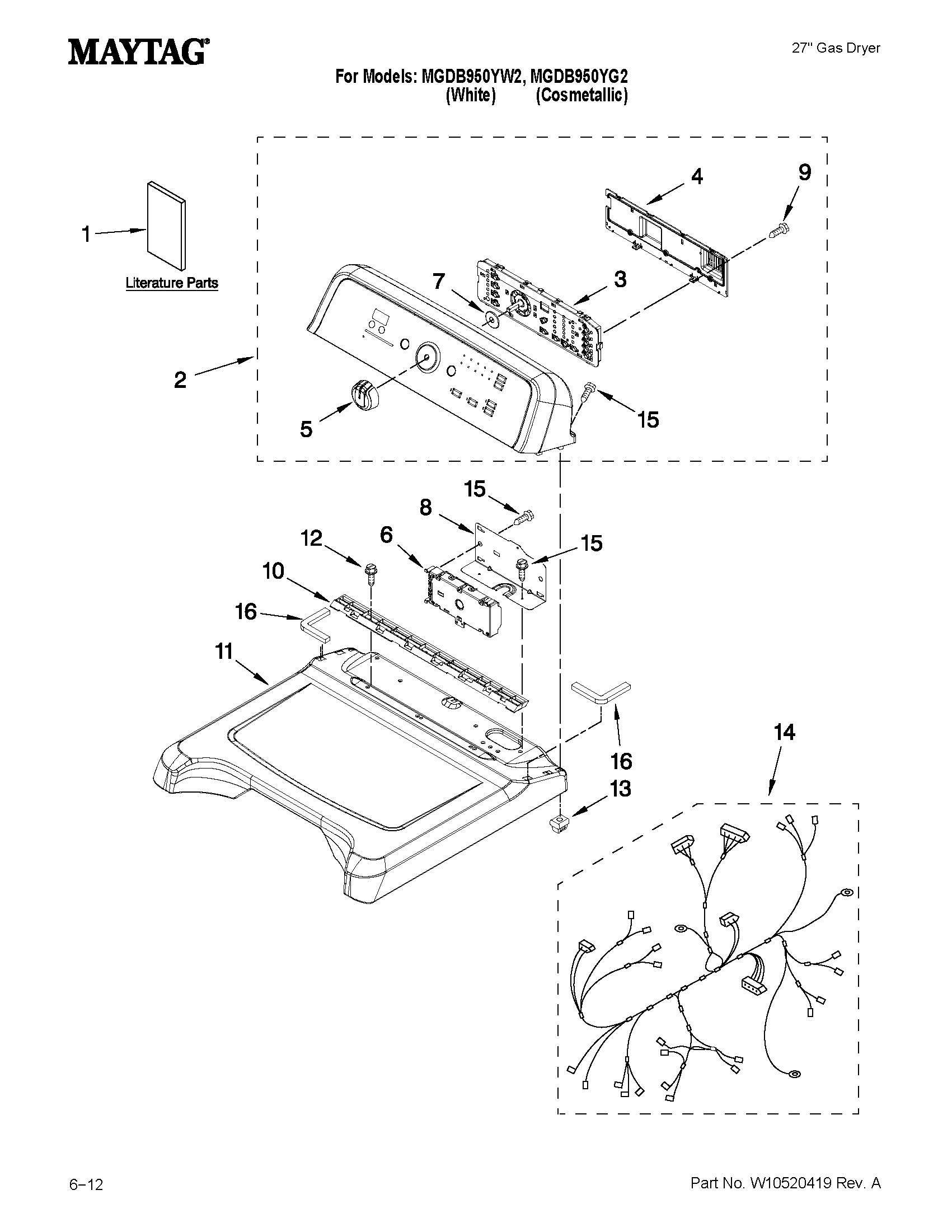 TOP AND CONSOLE PARTS